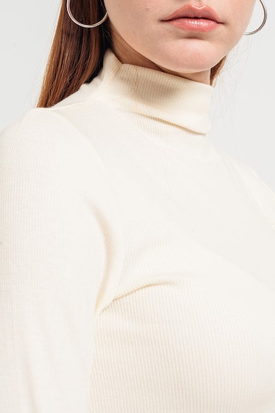 Esprit Рипсена блуза с модал с ниска яка Жени