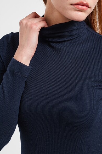 Esprit Рипсена блуза с модал с ниска яка Жени