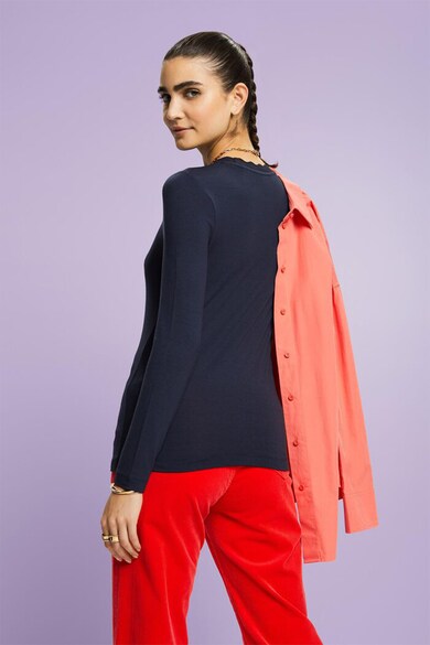 Esprit Блуза с вълнообразно деколте Жени