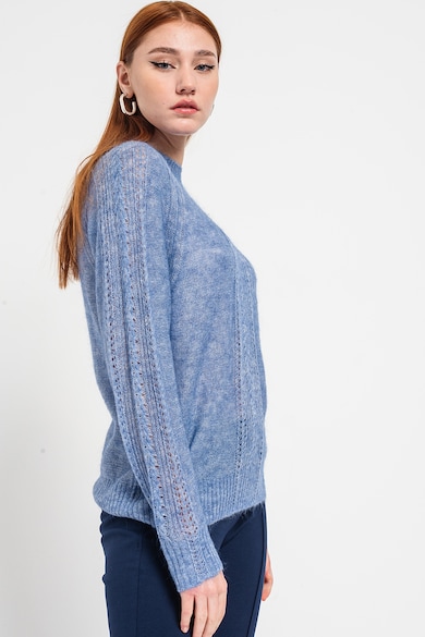 Esprit Ажурен пуловер с овално деколте Жени