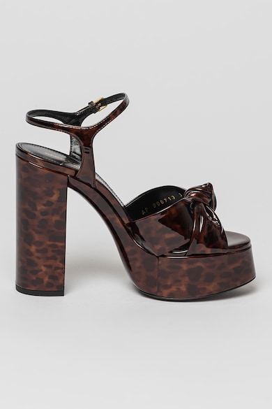 Saint Laurent Bianca vastag sarkú lakkbőr cipő női
