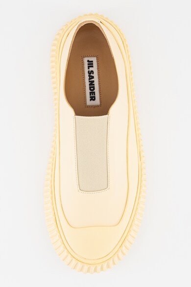 Jil Sander Bebújós bőrsneaker textilbetétekkel női