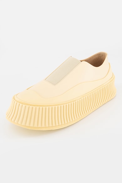 Jil Sander Bebújós bőrsneaker textilbetétekkel női