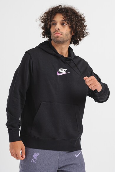 Nike Kényelmes fazonú kapucnis pulóver kenguruzsebbel férfi