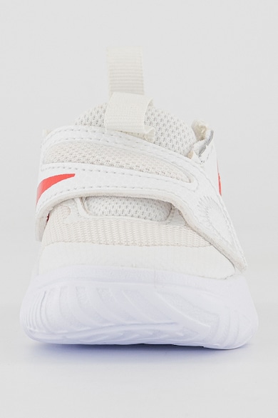 Nike Кожени обувки за баскетбол с велкро и мрежести зони Момчета