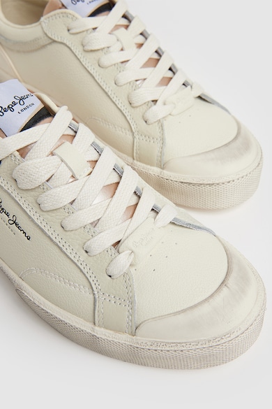 Pepe Jeans London Pantofi sport de piele ecologica cu detalii logo Femei