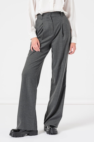 Marella Alibi egyenes fazonú nadrág pliszírozott részletekkel női