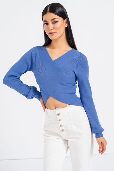 Vero Moda Willow átlapolt crop pulóver női