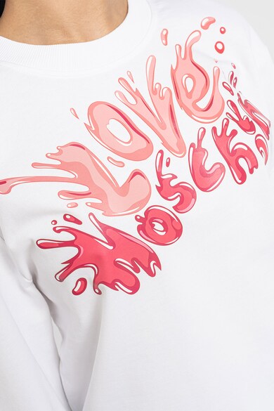Love Moschino Памучен суитшърт с лого Жени