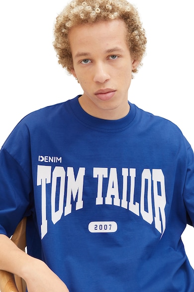 Tom Tailor Уголемена тениска с лого Мъже