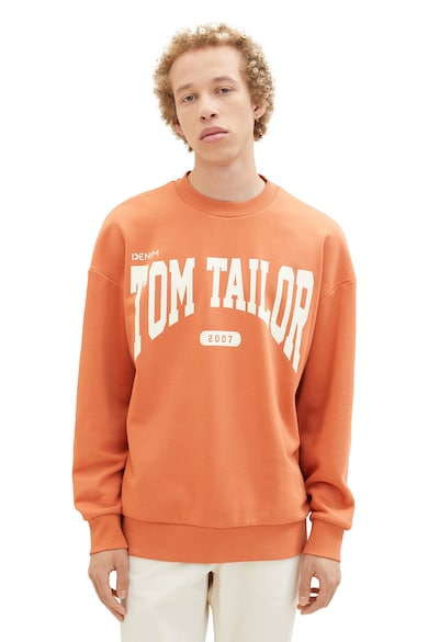 Tom Tailor Logómintás pulóver férfi