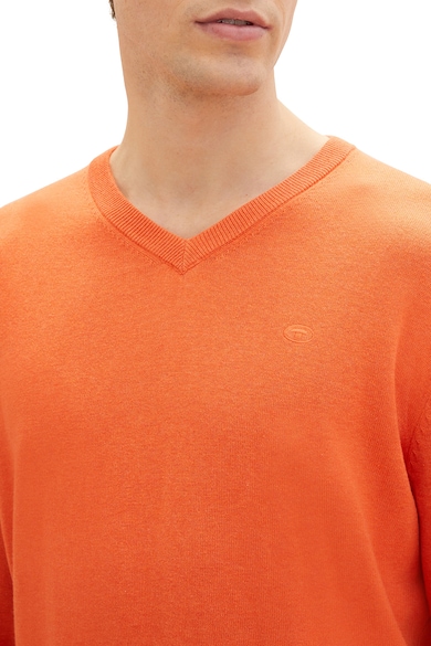 Tom Tailor Finomkötött pulóver V alakú nyakrésszel férfi