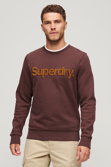 SUPERDRY Ovin Classic kerek nyakú pulóver domború logóval férfi