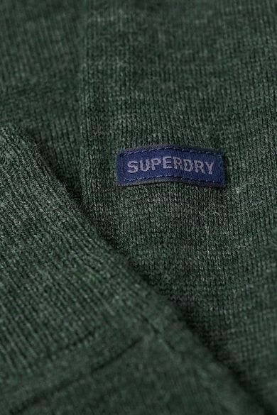 SUPERDRY Фино плетен пуловер с овално деколте Мъже