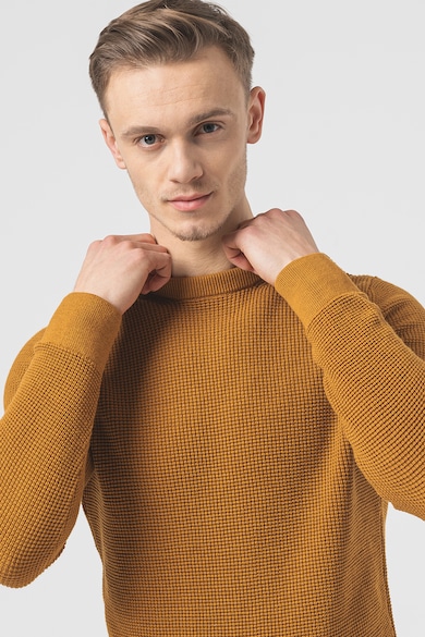 SUPERDRY Ovin kerek nyakú texturált pulóver férfi