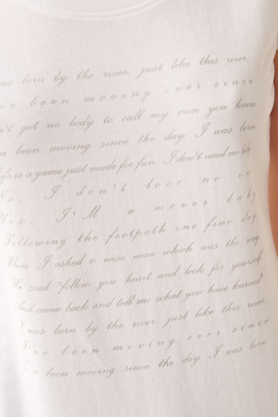 Tatuum Tricou cu decolteu rotund si imprimeu text Antonia Femei