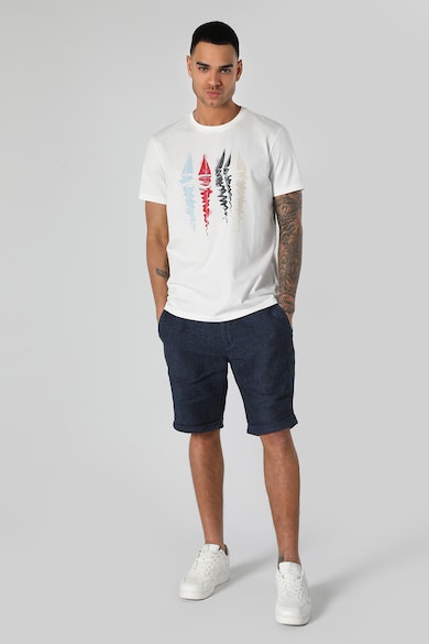 COLIN'S Памучна тениска с фигурална шарка Мъже