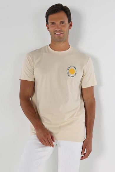 COLIN'S Памучна тениска с тропическа щампа Мъже