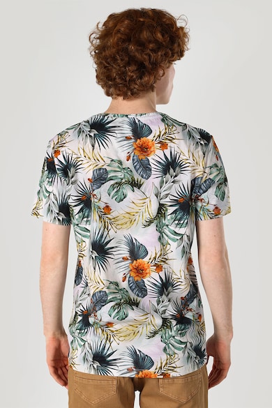 COLIN'S Памучна тениска с флорална щампа Мъже
