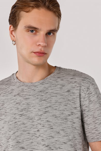 COLIN'S Kerek nyakú texturált póló férfi