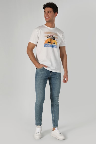 COLIN'S Тениска с десен и овално деколте Мъже