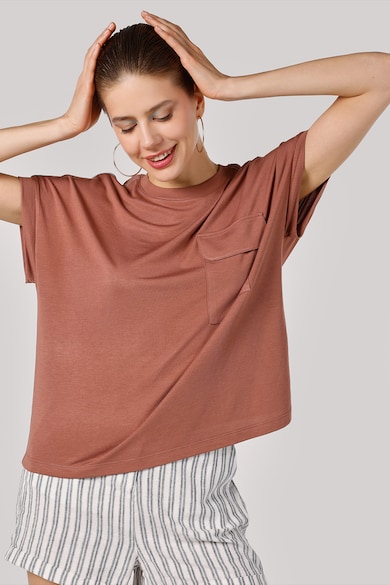 COLIN'S Тениска с модал с пришит джоб на гърдите Жени