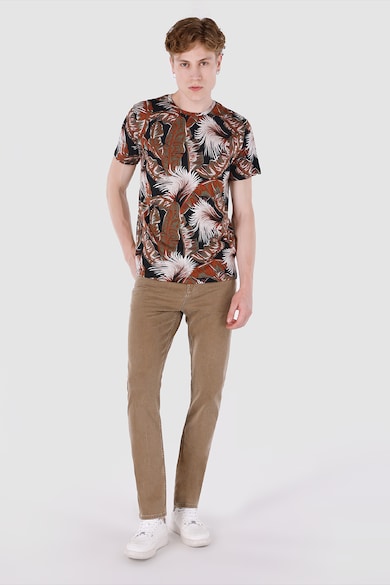 COLIN'S Тениска с овално деколте и тропическа шарка Мъже