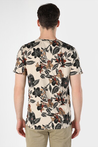 COLIN'S Тениска с овално деколте и с тропическа и флорална шарки Мъже