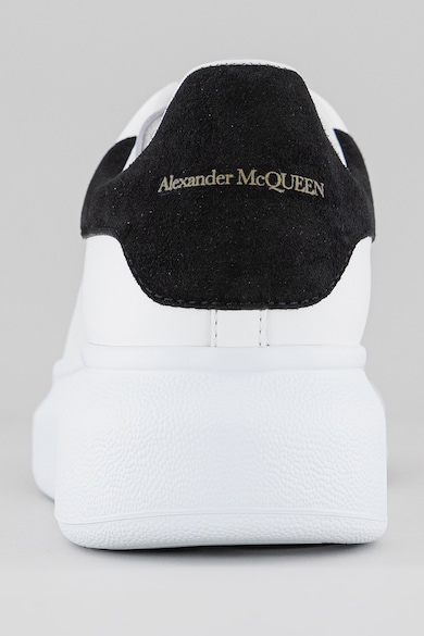 Alexander Mcqueen Pantofi sport de piele cu garnituri de piele intoarsa Femei