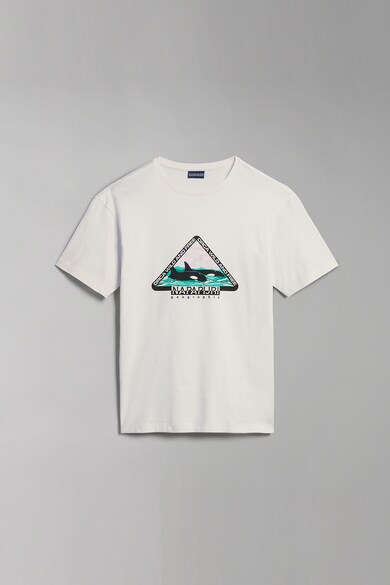 Napapijri Памучна тениска S-Montalva с лого Жени
