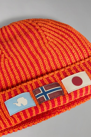 Napapijri Плетена шапка с пришито лого Мъже