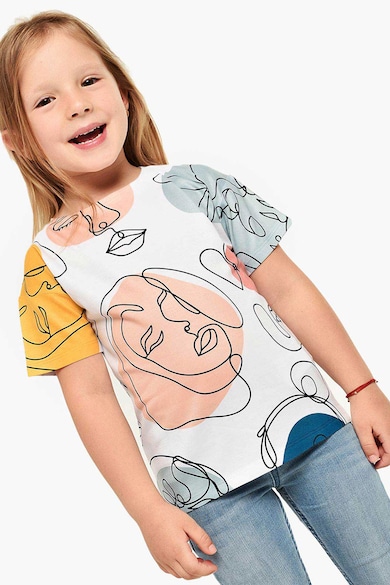 FAMILYSTA® Памучна тениска с щампа Момичета