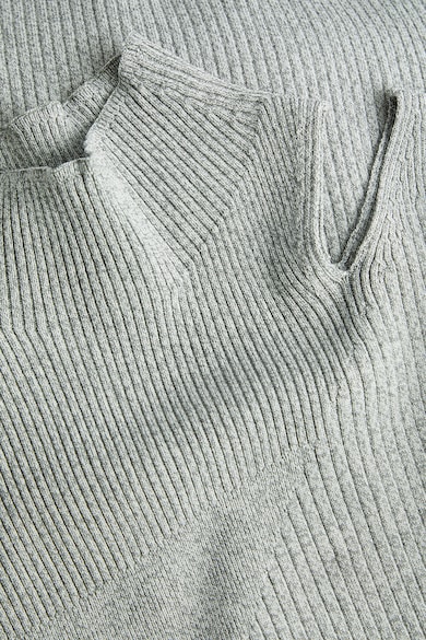 CALVIN KLEIN Szűk fazonú pulóver kivágott részlettel női