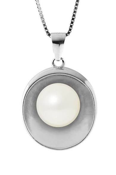 LUXENZA Colier din argint veritabil 925 cu perla Femei