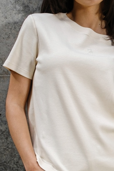 VERYCHI Тениска от органичен памук с овално деколте Жени
