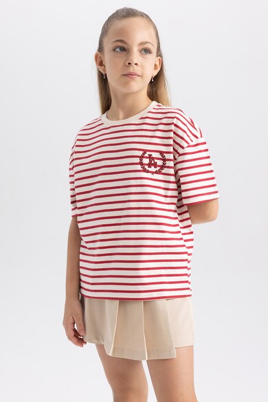 DeFacto Раирана памучна тениска Момичета