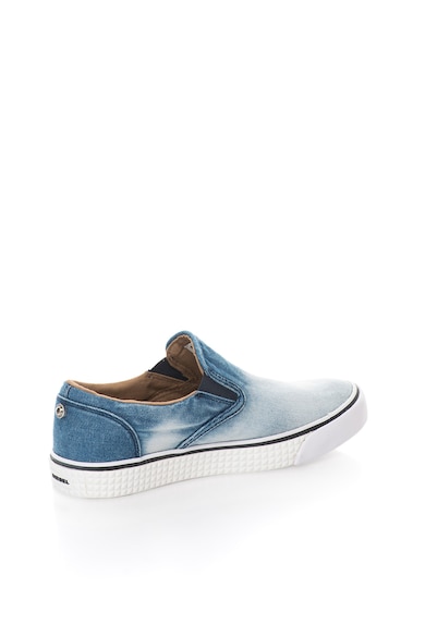 Diesel Pantofi slip-on albastru in degrade cu aspect de denim Vansis Femei