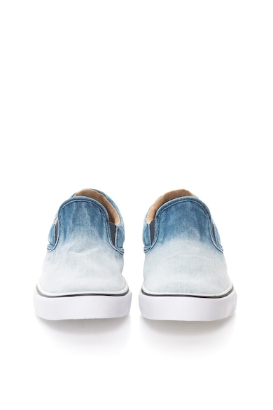 Diesel Pantofi slip-on albastru in degrade cu aspect de denim Vansis Femei