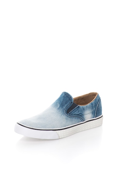 Diesel Pantofi slip-on albastru in degrade cu aspect de denim Vansis Femei