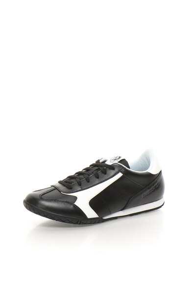 Diesel Pantofi sport negru cu alb de piele Actwyngs Barbati