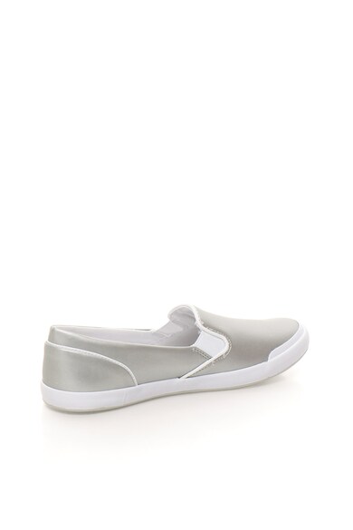 Lacoste Pantofi slip-on argintii de piele Lancelle Femei