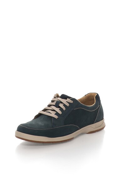 Clarks Pantofi casual bleumarin de piele nabuc Stafford Barbati