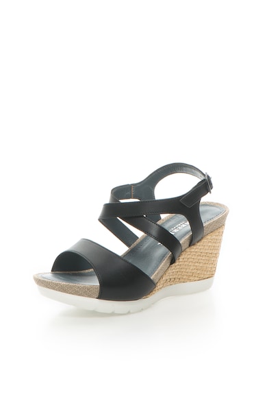 Lumberjack Sandale wedge negre Minou Femei