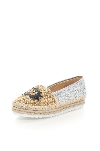 Oakoui Espadrile flatform stralucitoare Femei