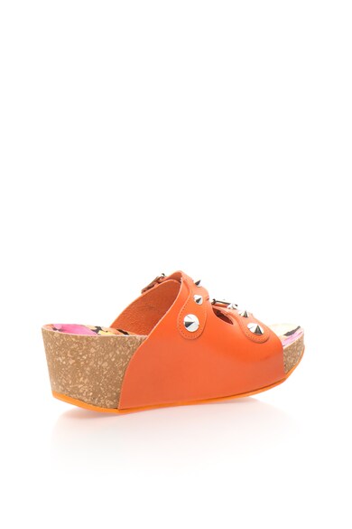 Oakoui Papuci wedge oranj Jany Femei