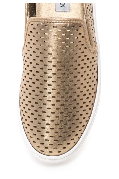 Steve Madden Pantofi slip-on aurii cu perforatii Elouise Femei