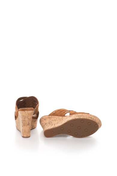 UGG Papuci wedge de piele intoarsa Marta Femei