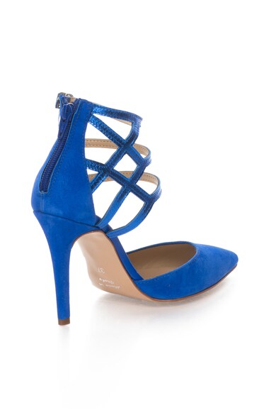 Zee Lane Collection Pantofi albastru royal de piele intoarsa si piele cu barete Femei