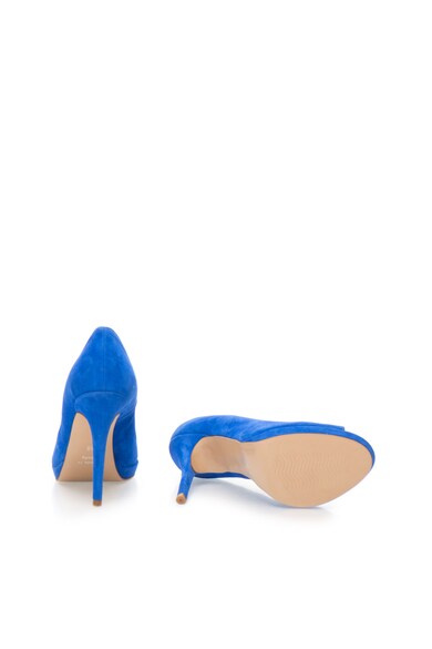 Zee Lane Collection Pantofi albastru royal de piele intoarsa cu varf decupat Femei