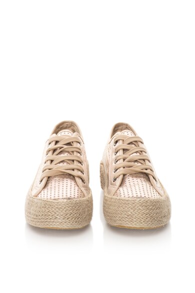 Oakoui Tenisi flatform tip espadrile cu perforatii Femei